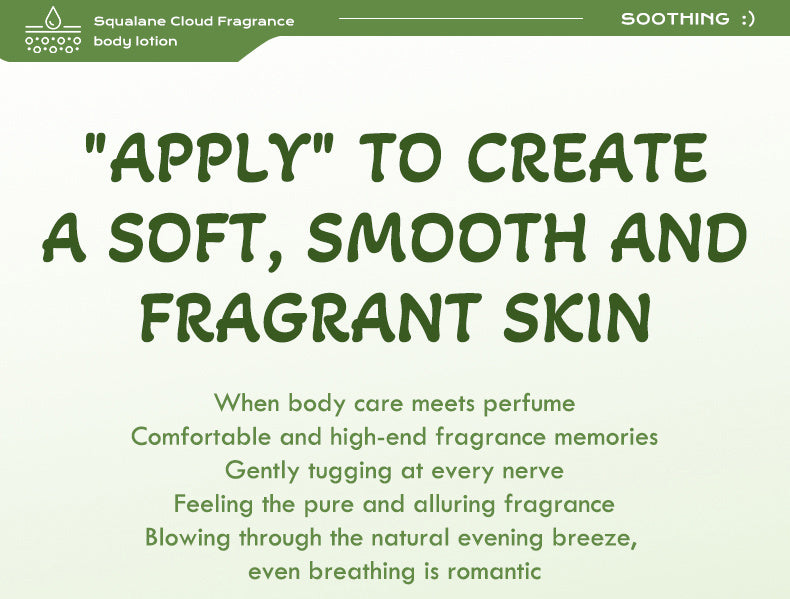 Squalane Cloud Fragrance Body Lotion – Silky Smooth & Perfumed Skin