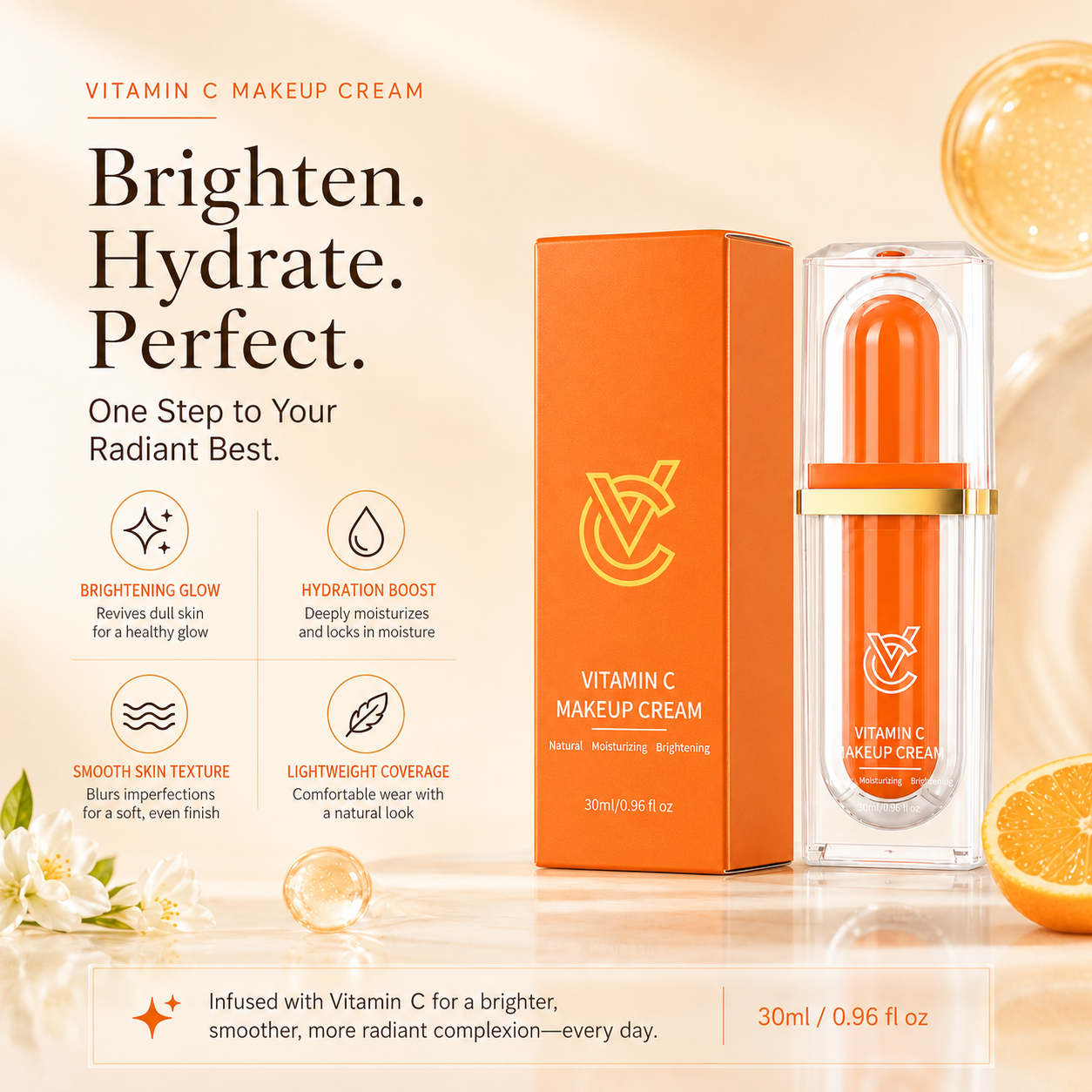 Vitamin C Makeup Cream benefits