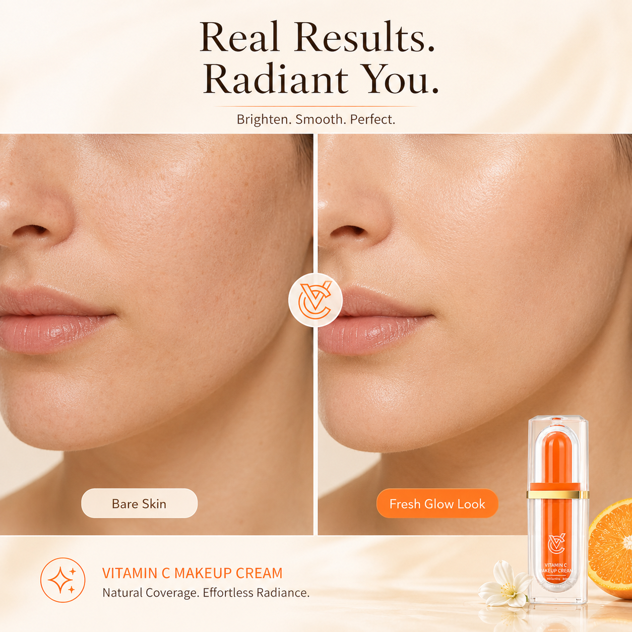 Bare Skin to Fresh Glow comparison