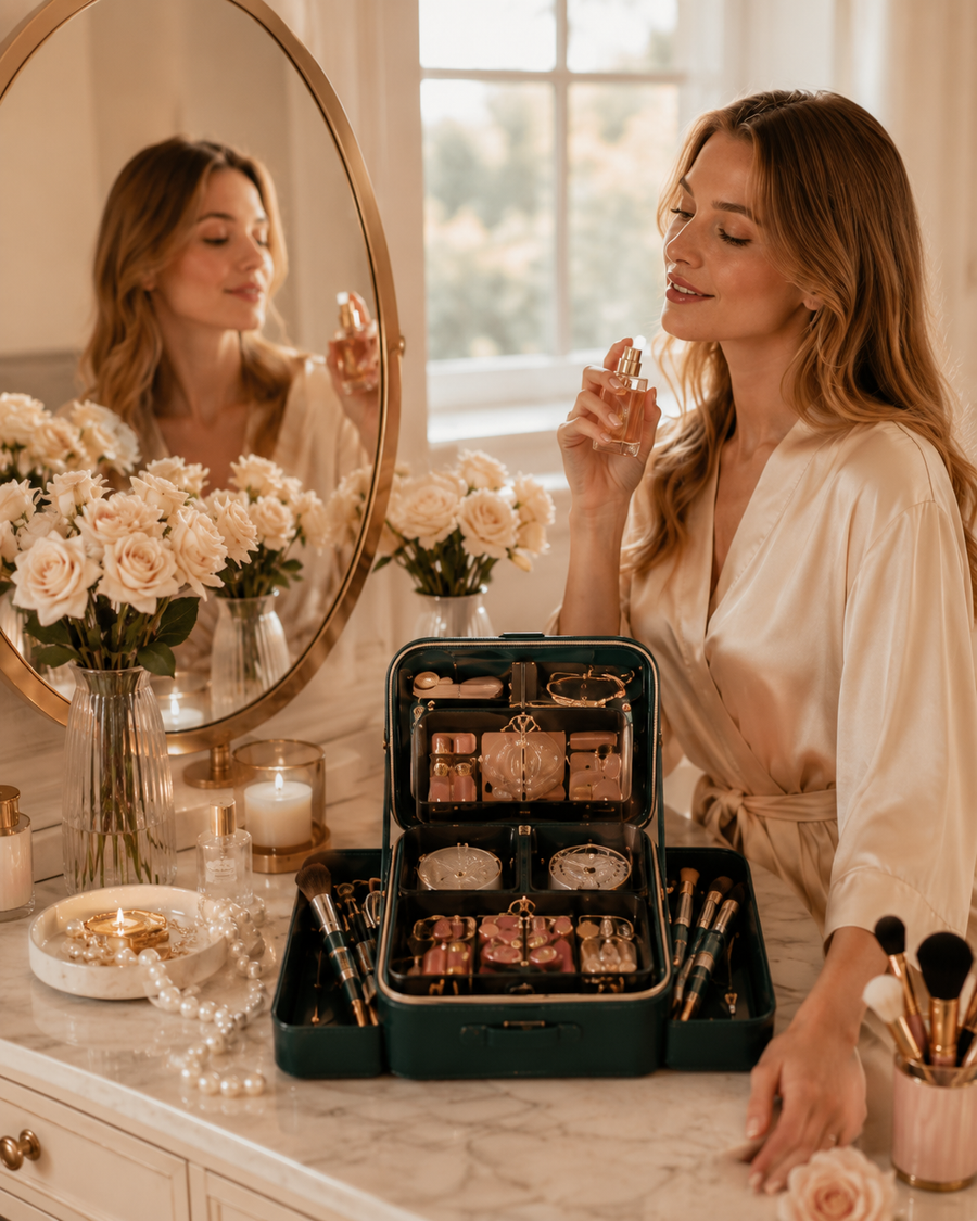 At Her Vanity