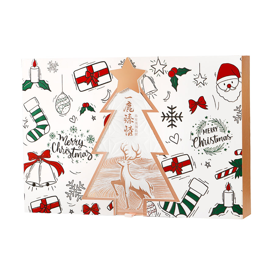 Deer-Inspired Holiday Makeup Gift Set with Perfume